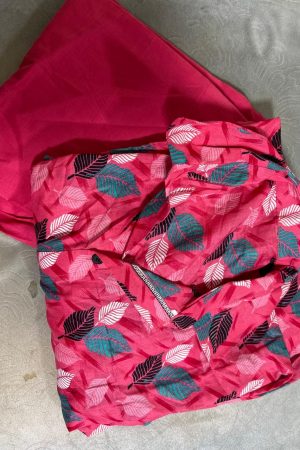 MSB Pink Reshma collection lawn with plan trousers