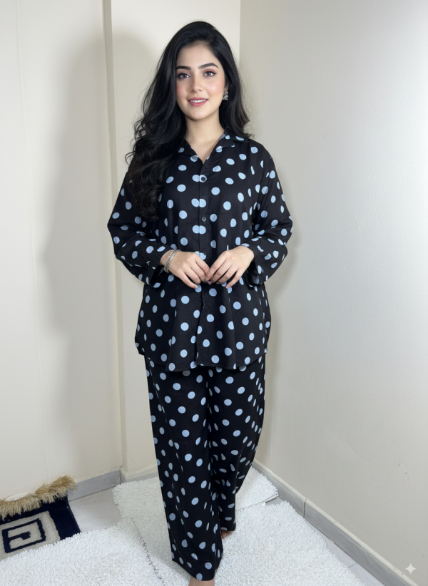 MSB white Polka dot - Black