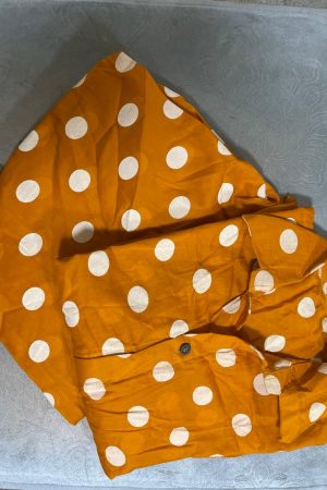 MSB white Polka dot - Mustard