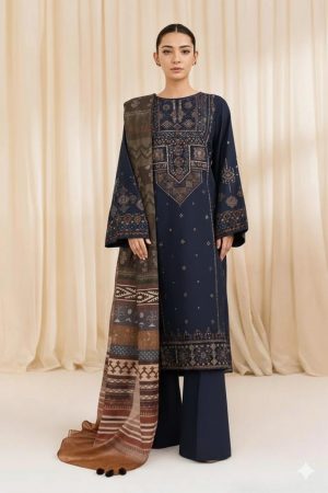 Eid Collection Lawn Embroidered 3 Piece d-004