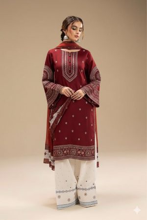 Eid Collection Lawn Embroidered 3 Piece d-015