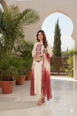 Eid Collection Lawn Embroidered 3 Piece d-009