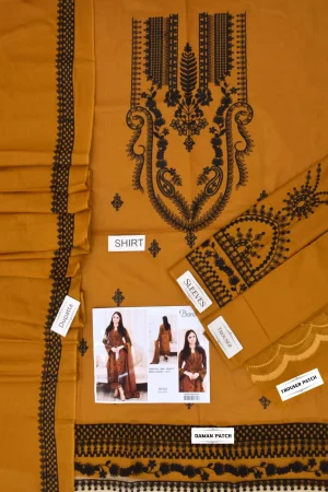 Bareeze Lawn Embroidered 3Piece MSB-6006