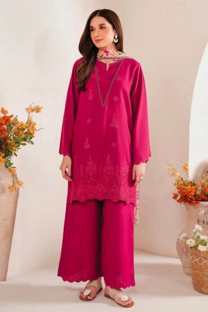 Eid Collection Lawn Embroidered Chicken Kari 3 Piece d-003