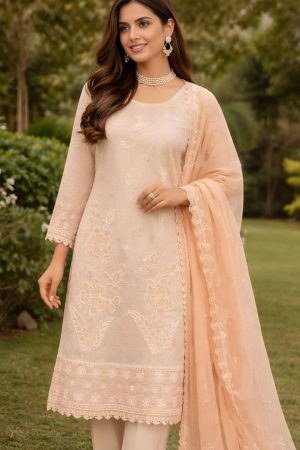Eid Collection Embroidered 3 Piece Suit 552